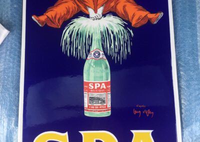 Spa Emaille Reclame Bord
